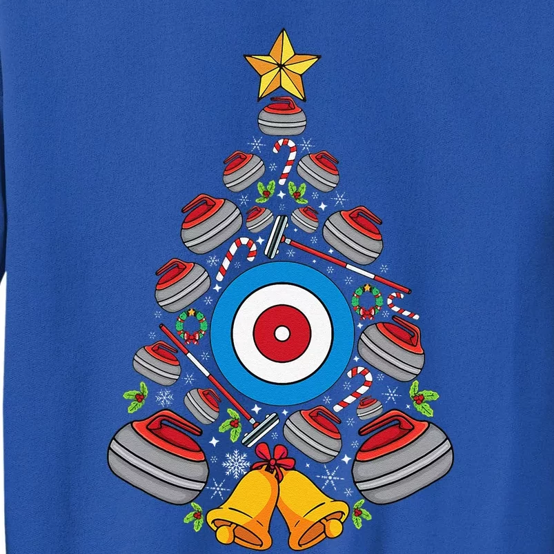 Curling Xmas Tree Curling Players Curler Christmas Curling Sweatshirt