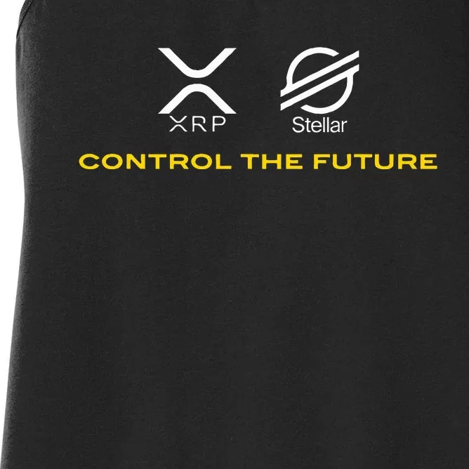 Cryptocurrency Xrp Xlm Coin Control The Future Women's Racerback Tank