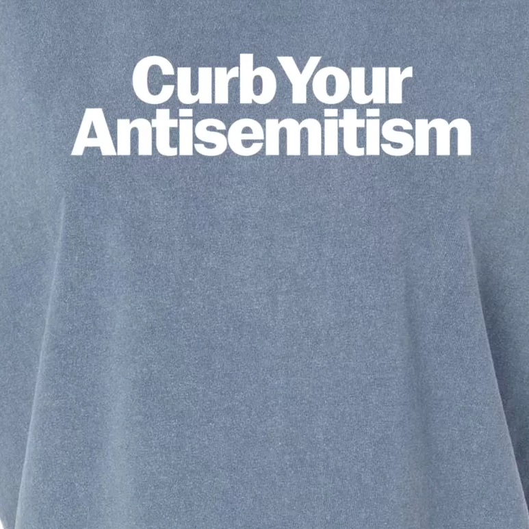 Curb Your Antisemitism Parody Garment-Dyed Women's Muscle Tee