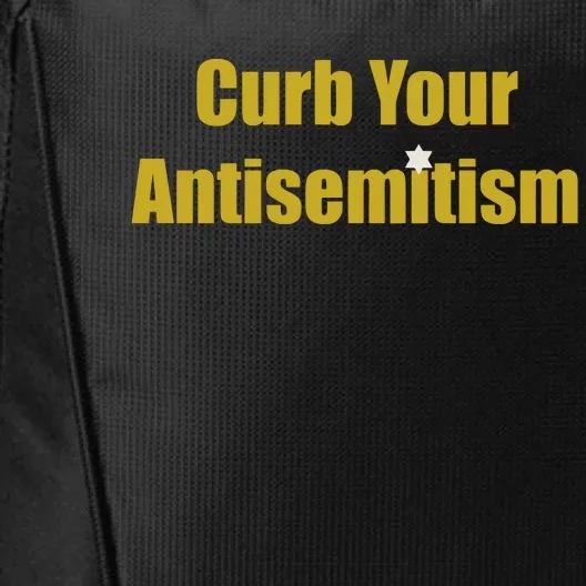 Curb Your Antisemitism Support Israel City Backpack