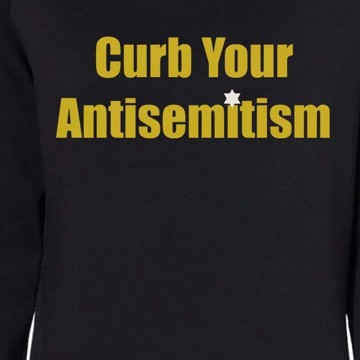 Curb Your Antisemitism Support Israel Womens California Wash Sweatshirt