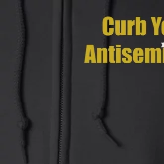 Curb Your Antisemitism Support Israel Full Zip Hoodie