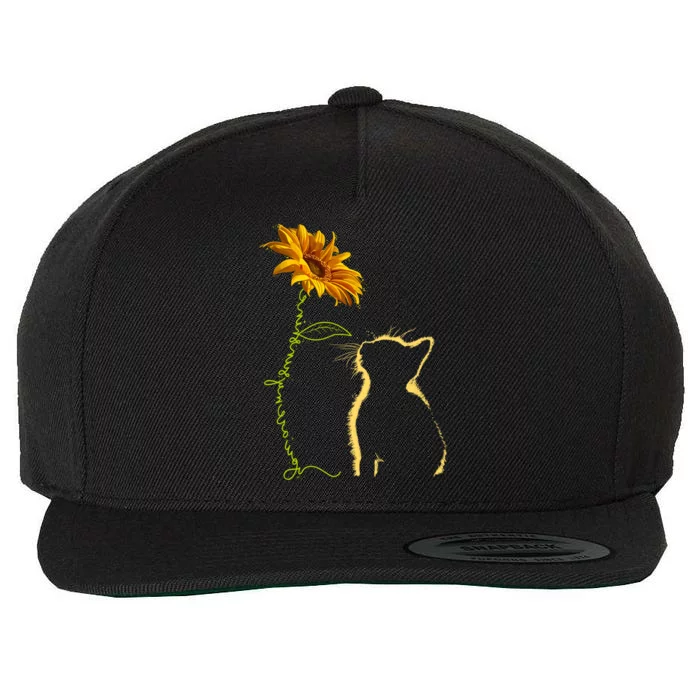 Cat You Are My Sunshine Funny Wool Snapback Cap