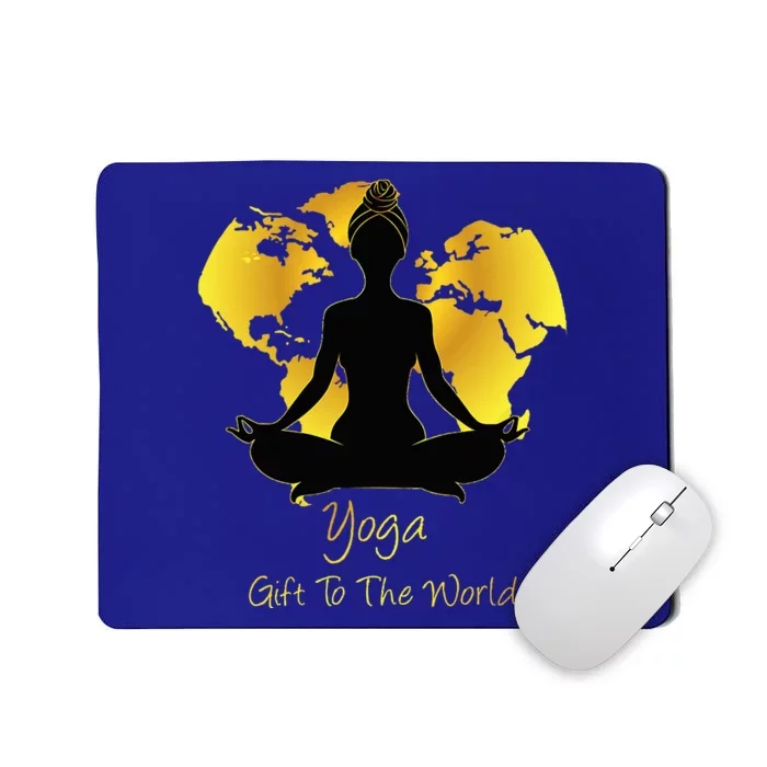 Cute Yoga A Gift To The World For Yoga Lovers Mousepad