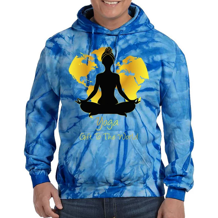 Cute Yoga A Gift To The World For Yoga Lovers Tie Dye Hoodie