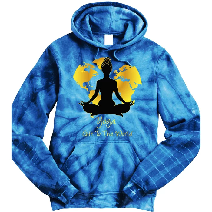 Cute Yoga A Gift To The World For Yoga Lovers Tie Dye Hoodie