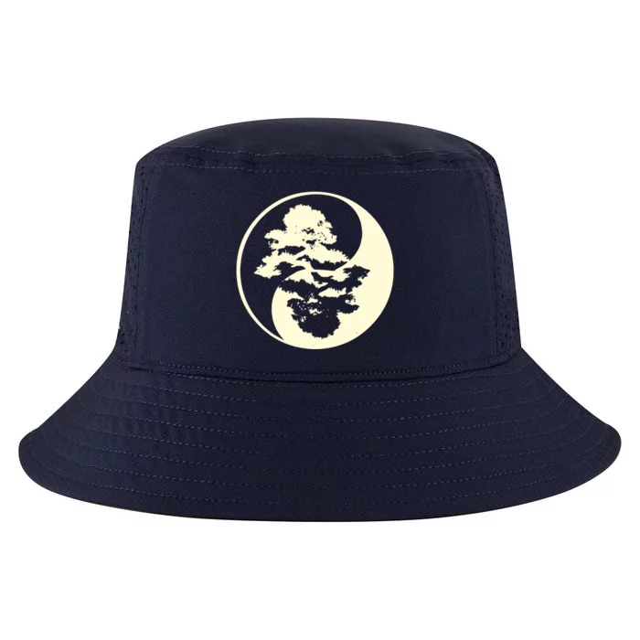 Cool Yin And Yang Circle With Trees Forest Harmony Yin Yang Gift Cool Comfort Performance Bucket Hat