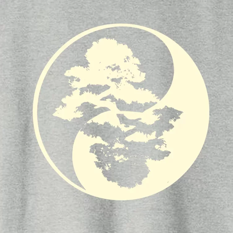 Cool Yin And Yang Circle With Trees Forest Harmony Yin Yang Gift Women's Crop Top Tee