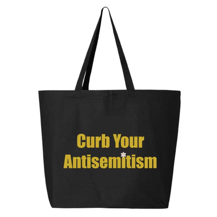 Curb Your Antisemitism Support Israel 25L Jumbo Tote