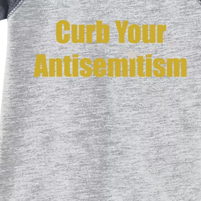 Curb Your Antisemitism Support Israel Infant Baby Jersey Bodysuit