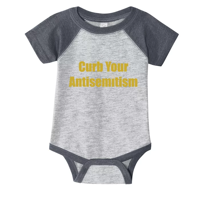 Curb Your Antisemitism Support Israel Infant Baby Jersey Bodysuit