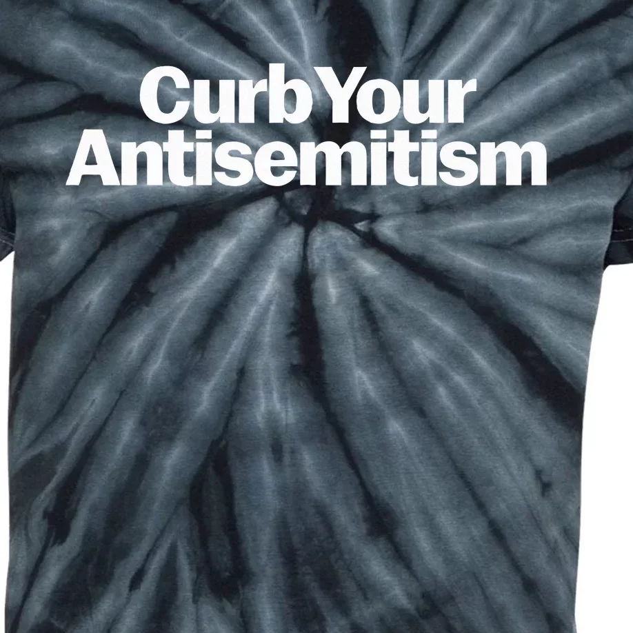 Curb Your Antisemitism Stand Against Hate & Discrimination Kids Tie-Dye T-Shirt