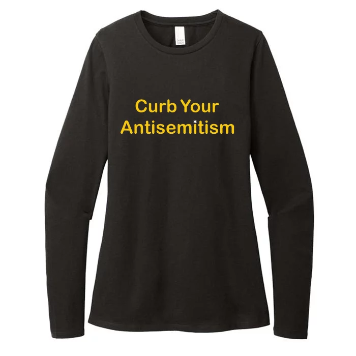 Curb Your Antisemitism Stand Against Hate And Discrimination Womens CVC Long Sleeve Shirt