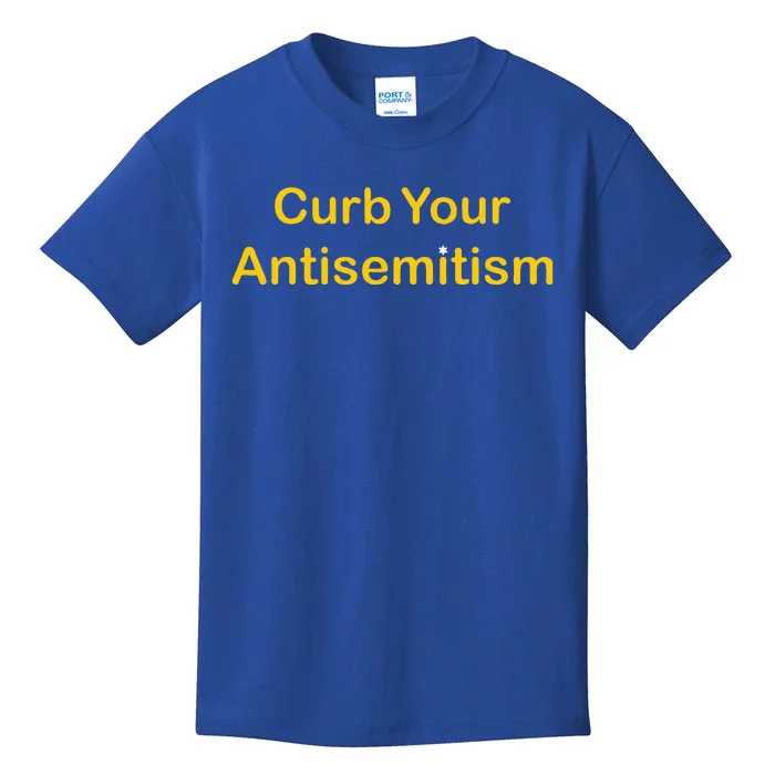 Curb Your Antisemitism Stand Against Hate And Discrimination Kids T-Shirt