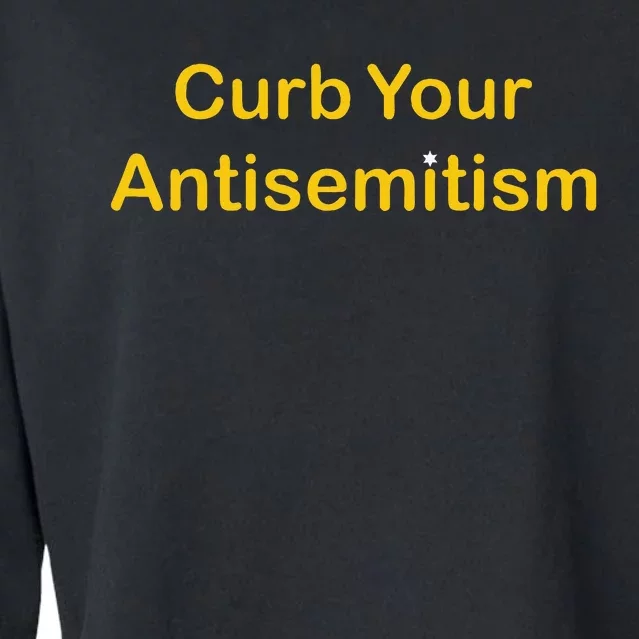 Curb Your Antisemitism Stand Against Hate And Discrimination Cropped Pullover Crew