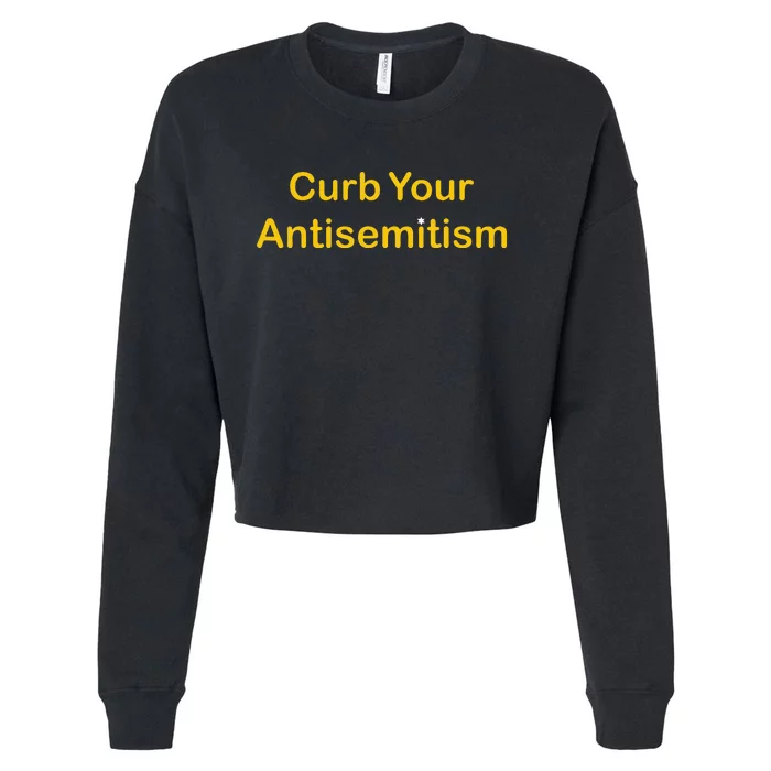 Curb Your Antisemitism Stand Against Hate And Discrimination Cropped Pullover Crew