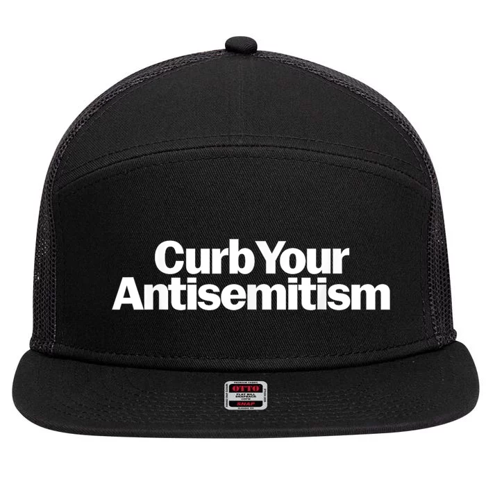 Curb Your Antisemitism Parody 7 Panel Mesh Trucker Snapback Hat