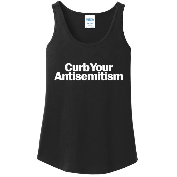 Curb Your Antisemitism Parody Ladies Essential Tank