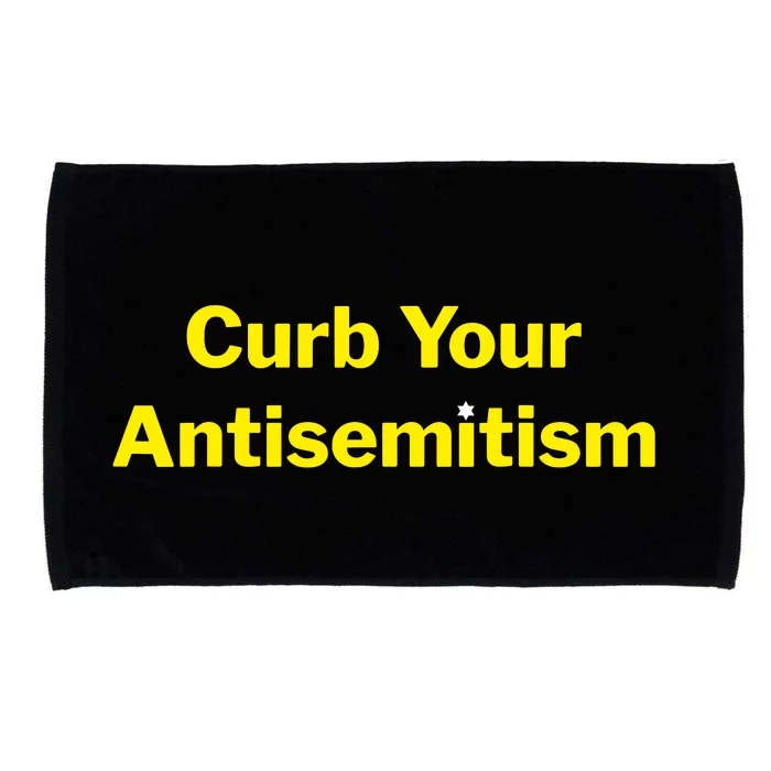 Curb Your Antisemitism Stand Against Hate And Discrimination Microfiber Hand Towel