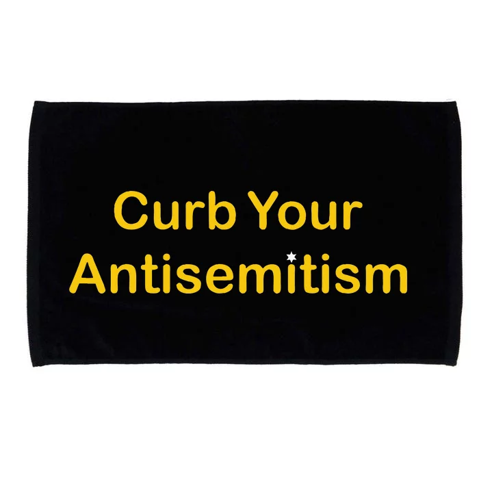 Curb Your Antisemitism Stand Against Hate And Discrimination Microfiber Hand Towel