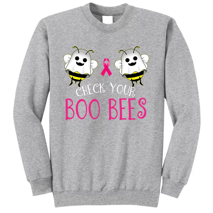 Check Your Boo Bees Funny Breast Cancer Halloween Sweatshirt