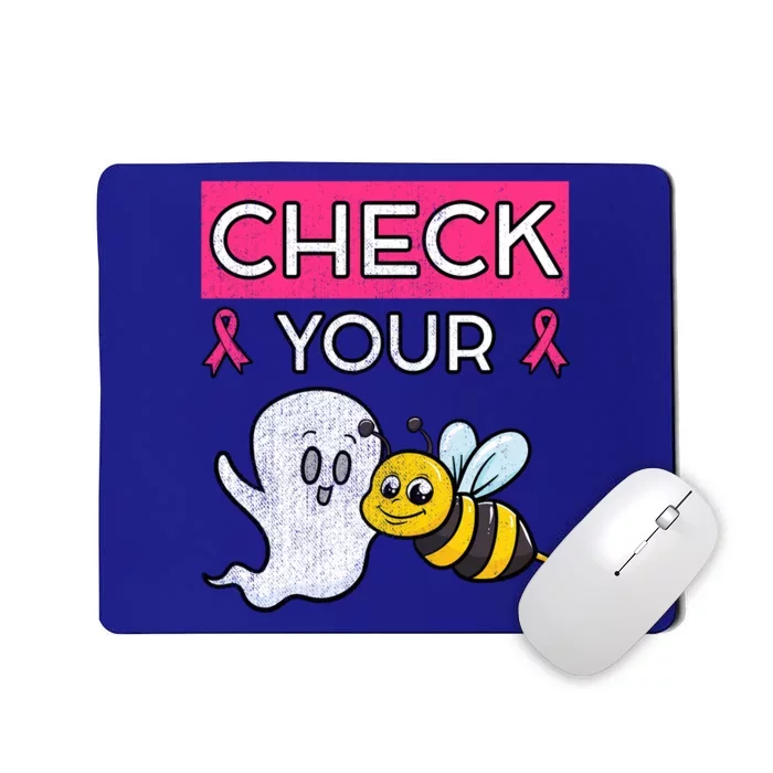 Check Your Boo Bees Cancer Beekeeper Halloween Chemo Gift Cool Gift Mousepad