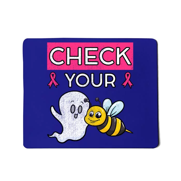 Check Your Boo Bees Cancer Beekeeper Halloween Chemo Gift Cool Gift Mousepad