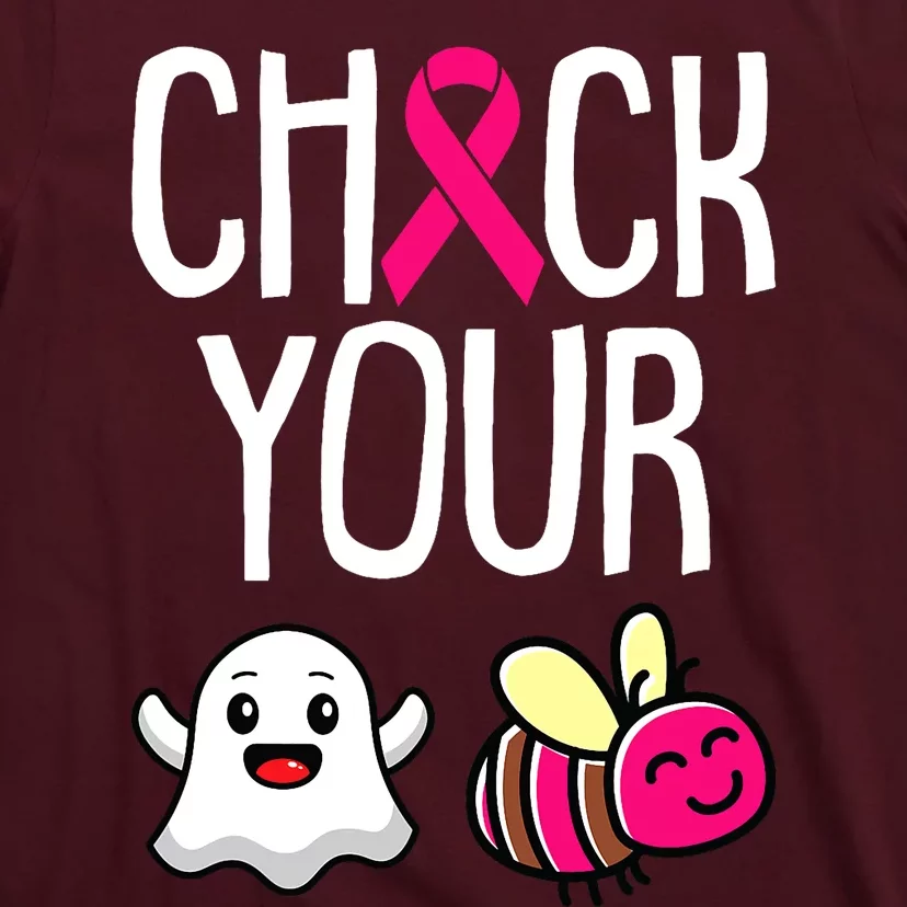 Check Your Boo Bees Breast Cancer Awareness Warrior Survivor T-Shirt