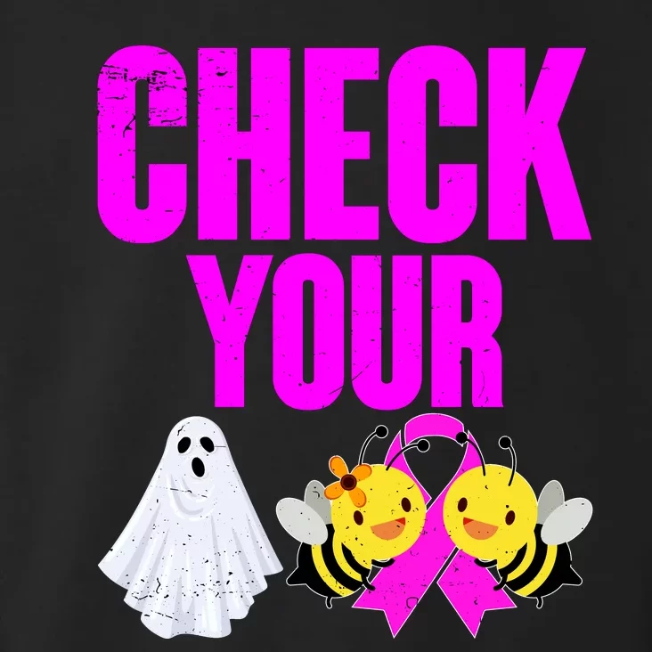 Check Your Boo Bees Breast Cancer Halloween Cute Toddler Hoodie