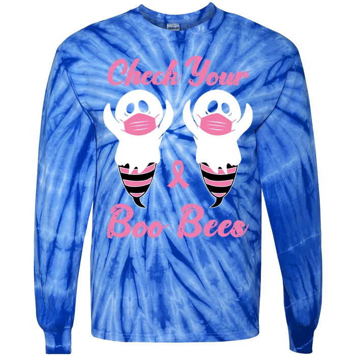 Check Your Boo Bees Gift Tie-Dye Long Sleeve Shirt