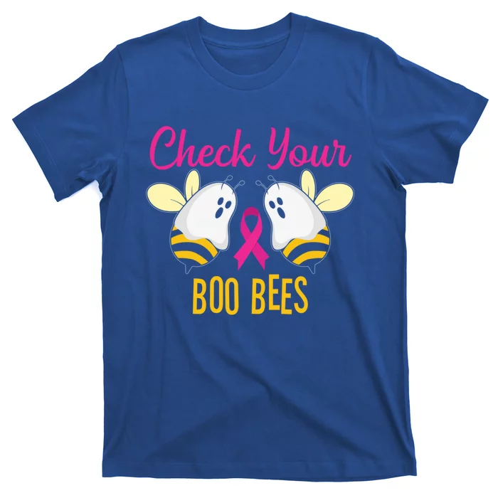 Check Your Boo Bees Breast Cancer Squad Tribe Great Gift T-Shirt