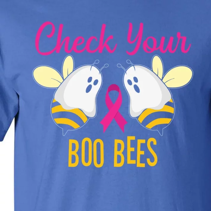 Check Your Boo Bees Breast Cancer Squad Tribe Great Gift Tall T-Shirt