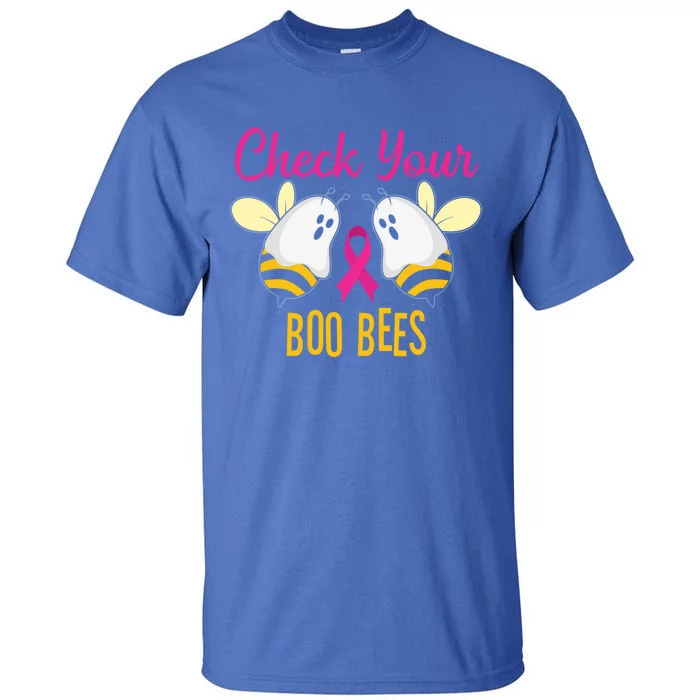 Check Your Boo Bees Breast Cancer Squad Tribe Great Gift Tall T-Shirt