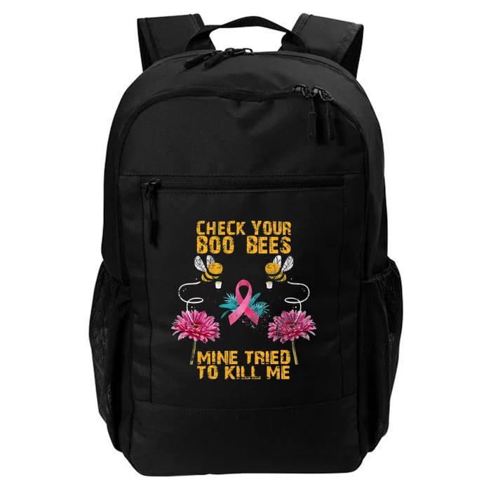 Check Your Boo Bees Mine Tried To Kill Me Funny Mothers Day Daily Commute Backpack