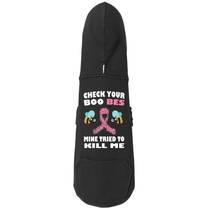 Check Your Boo Bees Mine Tried To Kill Me Funny Mothers Day Doggie 3-End Fleece Hoodie