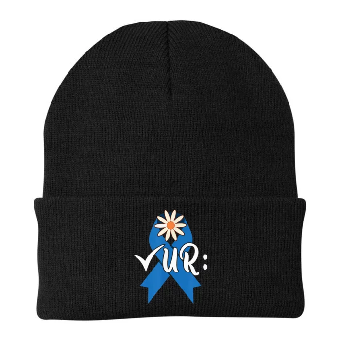 Check Your Colon Colonoscopies Colon Cancer Awareness Wo Knit Cap Winter Beanie