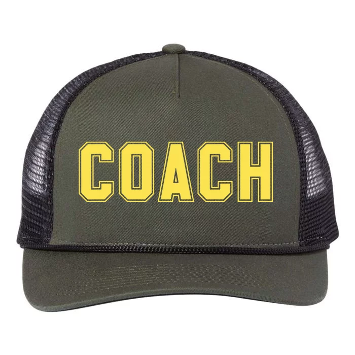 Coach Yellow Retro Rope Trucker Hat Cap