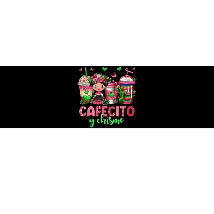 Cafecito Y Chisme Funny Spanish Mexican Coffee Lover Bumper Sticker