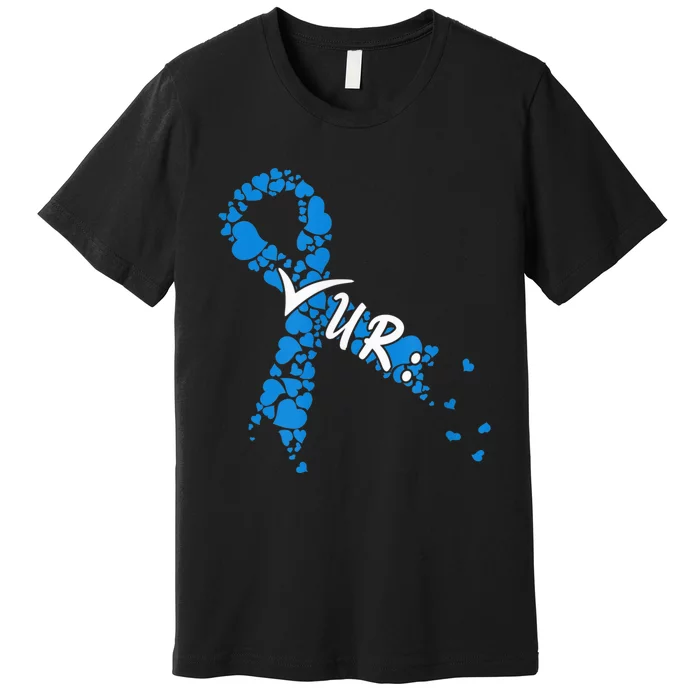 Check Your Colon Colorectal Cancer Awareness Premium T-Shirt