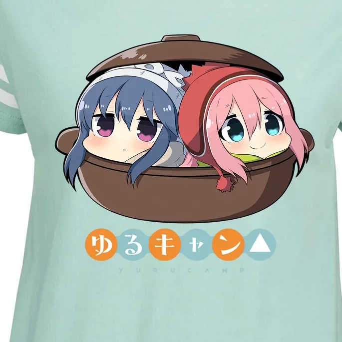 Chibi Yuru Camp Enza Ladies Jersey Football T-Shirt