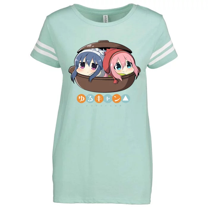 Chibi Yuru Camp Enza Ladies Jersey Football T-Shirt