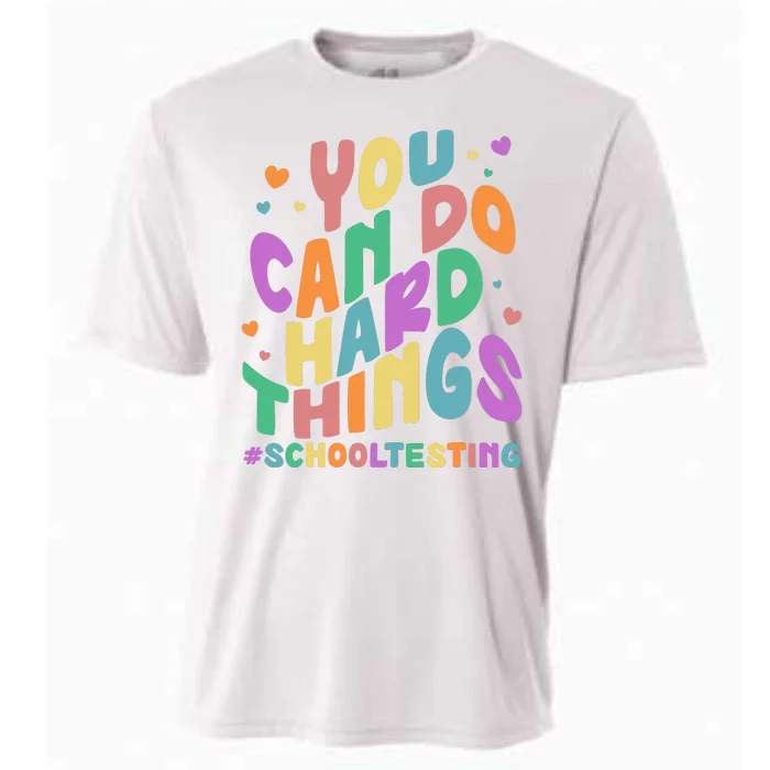 Cute You Can Do Hard Things #School Testing Cooling Performance Crew T-Shirt