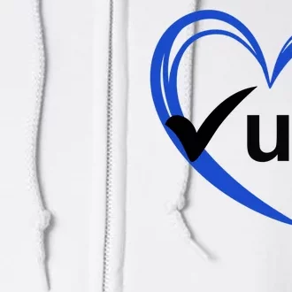 Check Your Colon Cancer Awareness Heart Full Zip Hoodie