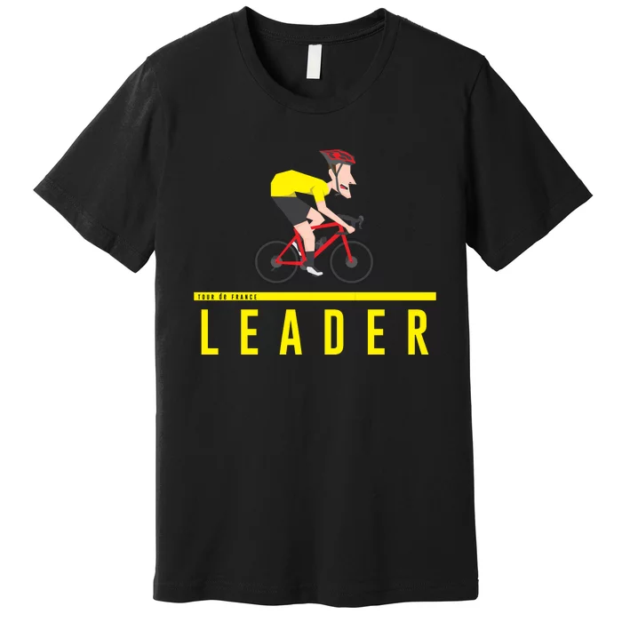 Cyclist Yellow Premium T-Shirt