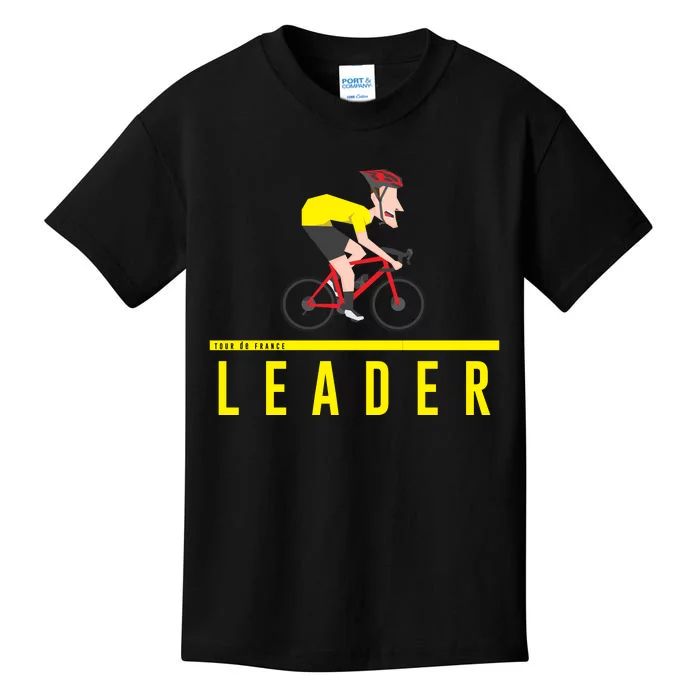 Cyclist Yellow Kids T-Shirt