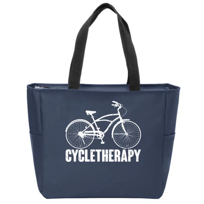 Cycletherapy Bicycle Fan Zip Tote Bag