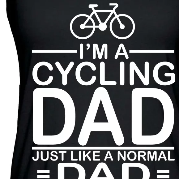 Cycling Dad , Like Normal Dad Except Much Cooler Ladies Essential Flowy Tank