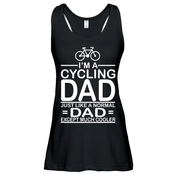 Cycling Dad , Like Normal Dad Except Much Cooler Ladies Essential Flowy Tank