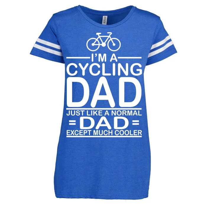 Cycling Dad , Like Normal Dad Except Much Cooler Enza Ladies Jersey Football T-Shirt