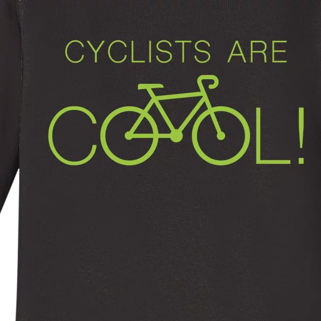 Cyclists Are COOL! Baby Long Sleeve Bodysuit